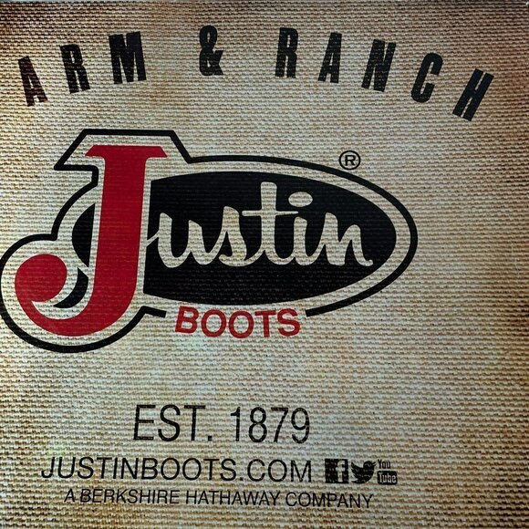 Justin JB3000 Men's Black Leather Boots Size 9.5 EE - Picture 15 of 16